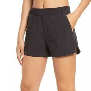Zella Taylor Get Away High Waist Shorts in Black Size S